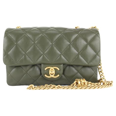 chanel mini flap green|chanel mini flap bag price.